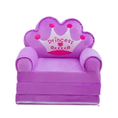 GENERICO - SofáCama Plegable Infantil Diseño Princesa Morado Niña
