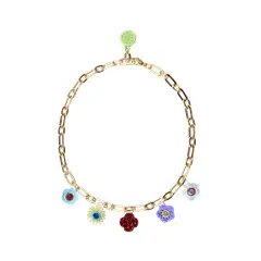 FILAMENTAL - COLLAR BOUQUET CON CADENA BAÑO EN ORO O EN PLATA