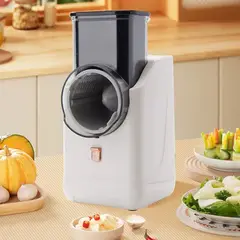 GENERICO - Cortador de Verduras Eléctrico Multifuncional MLY-868A 3 Cuchillas de Acero Inoxidable