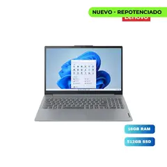 Lenovo - Portátil IdeaPad 15AMN8 Ryzen 3 16GB RAM 512GB SSD 15.6" FHD Artic Grey (82XQ00YQLM)