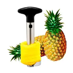 GENERICO - Pelador Cortador de Piña Profesional Acero Inoxidable Mango Ergonomico