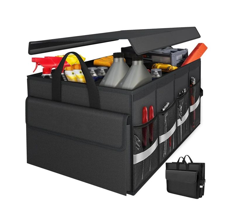 Organizador De Baul Para Carro Automovil Con Tapa