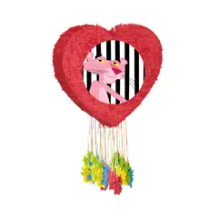 GENERICO - Piñatas the pink panther + tarjeta de invitación digital + kit de fiesta