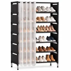 ONE PIXEL - Organizador Zapatero 7 Niveles Estante Para Hogar Con Cortina