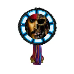 GENERICO - Piñatas capitán jack sparrow + tarjeta de invitación digital + kit de fiesta