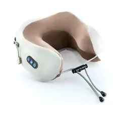 GENERICO - Almohada Masajeadora Cervical Cuello Viaje Recargable Calor Blanco 5v