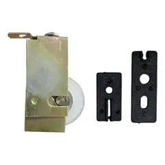 GENERICO - Rodachina Rodamiento Nylon 744 Soporta 20kg + GUIAS