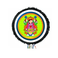 GENERICO - Piñatas virgen de Guadalupe + tarjeta de invitación digital + kit de fiesta