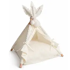 GENERICO - Tipi para Mascotas Casa Premium para Perros y Gatos Suave y Acogedora