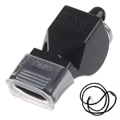 FOX - SILBATO PITO ARBITRO SEGURIDAD 120 dB NEGRO 40 BOQUILLA SILICONA