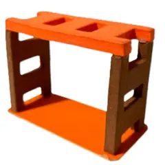 GENERICO - Figura Maqueta Pasamano Parque 6x3.5x3cm De Cart Por 6 Und