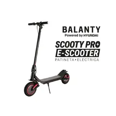 HYUNDAI - Patineta Eléctrica Scooty Pro Balanty 500W Modelo 2026 Negro-Rojo
