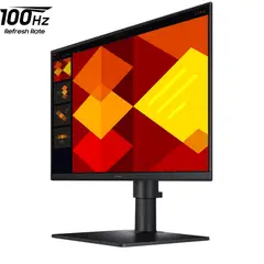 SAMSUNG - Monitor 24 Altura Ajustable IPS Pivot 100Hz LS24D402GANXGO - Negro