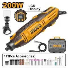 INGCO - Mototool 200W con 149 Accesorios UMG2008