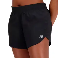 NEW BALANCE - Pantaloneta Deportiva Original Negro Para Mujer