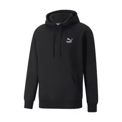 PUMA - Hoodie Original Classic Small Logo Fl Negro Para Hombre