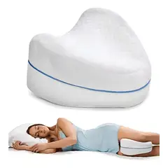 GENERICO - Almohada Ortopédica Entre Piernas Y Rodillas Color Blanco Triangular