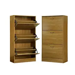 DIMATEX LEON - Organizador Zapatos Madera MDF Hasta 12 pares Refnicanor Café Oscuro Nicanor