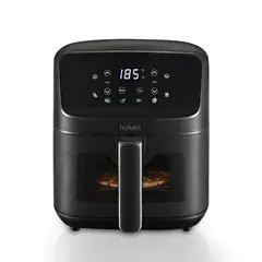 HUKEN - Freidora De Aire Light View 4.5 L Ventana con Luz Interna Negro Hukën