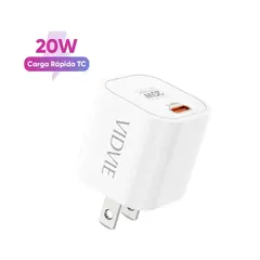 VIDVIE - CARGADOR DE PARED 20W PLM353