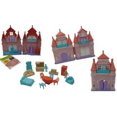 MAZUGI - Castillo de Juguete para Niñas Casa de Princesa con Accesorios
