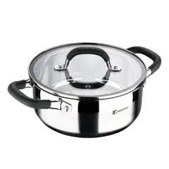 BERGNER - OLLA CON TAPA 24X10.5CM ACERO INOX INDUCCION MIDNIGHT BLUE