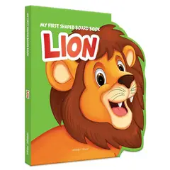 GENERICO - My First Shaped Board Book Illustrated Lion - Animal Picture Book