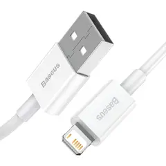 BASEUS - Cable USB a Lightning 2M Blanco