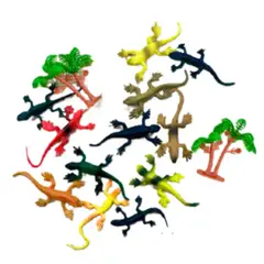 GENERICO - Figura Maqueta LAGARTIJAS LMDD123-207 de 8x4cm por 12 Und