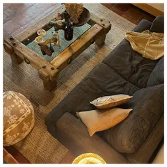 GENERICO - ALFOMBRA DECOGHAR NATURAL YUTE RECTANGULAR 1.20 X 1.80 M