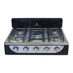 INDURAMA - Estufa Mesa 5 Ptos Negro Gas propano - EMI-510ARGP