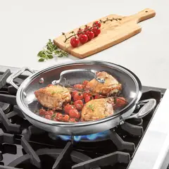 CUISINART - Sartén de Acero Inoxidable FusionPlus™ de 12 FPS25-30DC de Cuisinart®