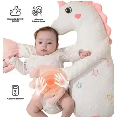 GENERICO - Almohada Para Bebé Baby Sleeping Palmaditas Automaticas - Unicornio Blanco Recargable
