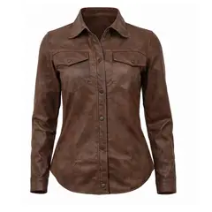 MODA EN CIRCUITO - Camisa-Chaqueta en Cuerotex Premium – Versatilidad 2 en 1