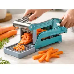 GENERICO - Cortador Manual Para Verduras Y Frutas Plateado