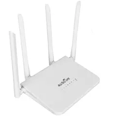 GENERICO - Router inalambrico 4G LTE SIM CARD - 4 Antenas 300 Mbps