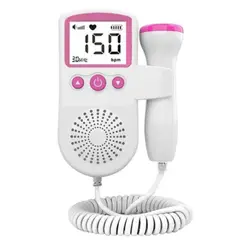 GENERICO - Doppler Fetal Ultrasonido Monitor De Latidos Prenatal ROSADO - AZUL