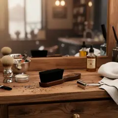 TURBOX - Cepillo Barba Y Bigote Mister 4 Madera Natural