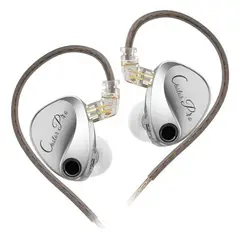 KZ - Audífonos Hifi Castor Pro Harman Plateado Sin Micrófono Plateado Sin Micrófono