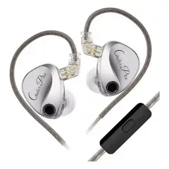 KZ - Audifonos In Ear Castor Pro Harman Con Microfono Y Switch Plateado