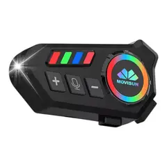 MOVISUN - Intercomunicador Para Casco KY-600 - Bluetooth 5.0 y Linterna