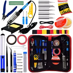GENERICO - Kit Soldadura Cautín Temperatura Ajustable 23 Piezas 60W