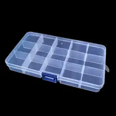 GENERICO - Caja Organizadora 15 Compartimientos Transparente
