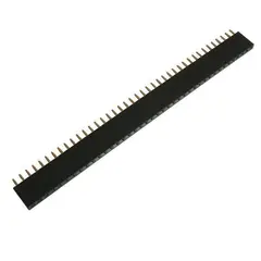 GENERICO - Regleta de Pines Macho-Hembra 2.54mm 40x1 Paquete x 4 Unidades