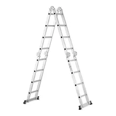 PROTOOL - Escalera Multipropósito de Aluminio 16 Peldaños Plegable 4.71 m