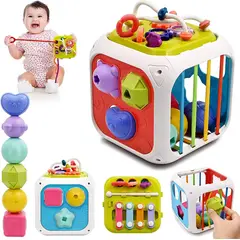 GENERICO - Cubo Didáctico Multifuncional 7 en 1 Para Niños