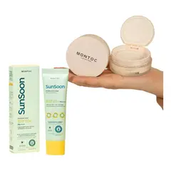 MONTOC MAKEUP - Polvos Sueltos Traslucidnos Protector Solar Rapida Absorción