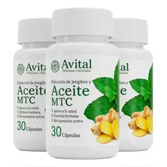 GENERICO - 3 Avital MTC original - Americano - 30 poderosas capsulas - Importado USA