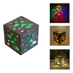 SKY - Lámpara Cubo LED Recargable Multifuncional Luz Nocturna Linterna Minero 8x8cm