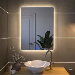 GENERICO - Espejo De Baño Enif 80X60Cm Luz Led Calida